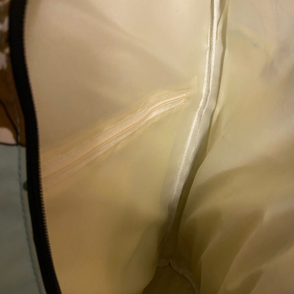 Light Blue Goat Lamb Flowers Print Sling Backpack - Picture 7 of 7